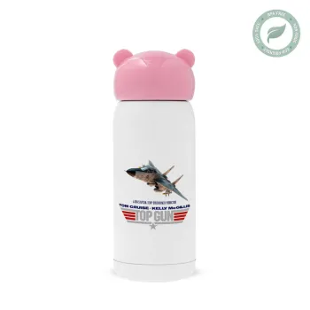 Top Gun, Pink stainless steel thermal flask, 320ml