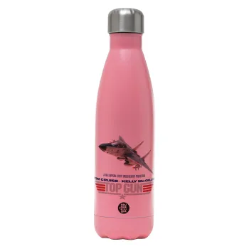 Top Gun, Metal mug thermos Pink Mat (Stainless steel), double wall, 500ml