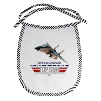 Top Gun, Σαλιάρα μωρού αλέκιαστη με κορδόνι Μαύρη