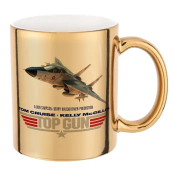 Top Gun, Mug ceramic, gold mirror, 330ml