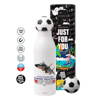 Top Gun, Soccer Metal mug thermos, double wall, 550ml