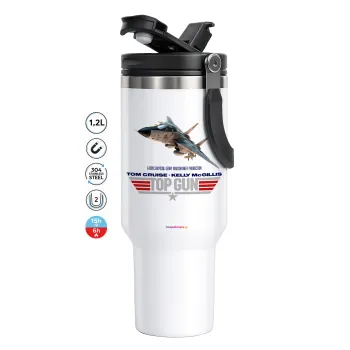 Top Gun, Mega Stainless steel Tumbler with lid, double wall 1,2L