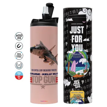 Top Gun, Tumbler stainless steel PINK 600ml