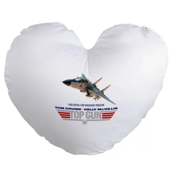 Top Gun, Μαξιλάρι καναπέ καρδιά 40x40cm περιέχεται το  γέμισμα