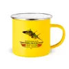 Yellow Enamel Metallic Cup 360ml