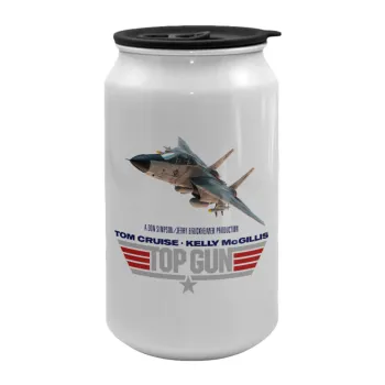 Top Gun, Κούπα ταξιδιού μεταλλική με καπάκι (tin-can) 500ml