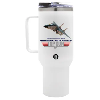 Top Gun, Mega Tumbler με καπάκι, διπλού τοιχώματος (θερμό) 1,2L