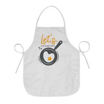 Let's cooking, Chef Apron Short Full Length Adult (63x75cm)