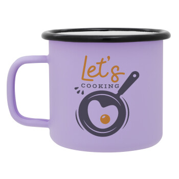 Let's cooking, Κούπα Μεταλλική εμαγιέ ΜΑΤ Light Pastel Purple 360ml