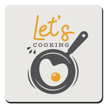 Let's cooking, Τετράγωνο μαγνητάκι ξύλινο 9x9cm