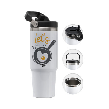 Let's cooking, Θερμός Ανοξείδωτο 30oz με χερούλι