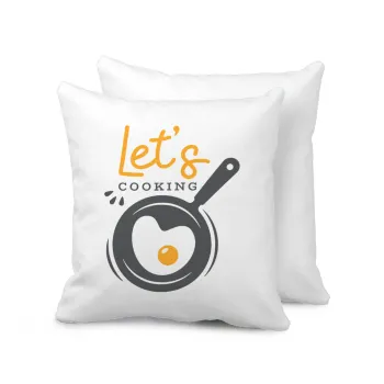 Let's cooking, Μαξιλάρι καναπέ 40x40cm περιέχεται το  γέμισμα