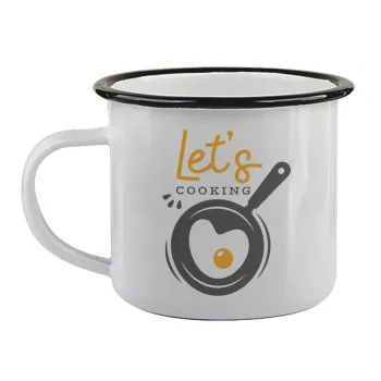 Let's cooking, Κούπα εμαγιέ με μαύρο χείλος 360ml