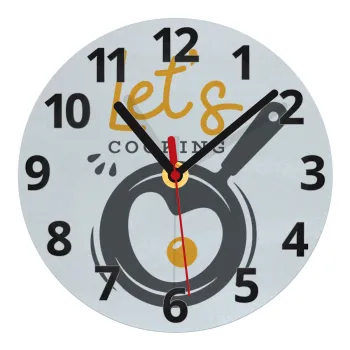 Let's cooking, Ρολόι τοίχου γυάλινο (20cm)
