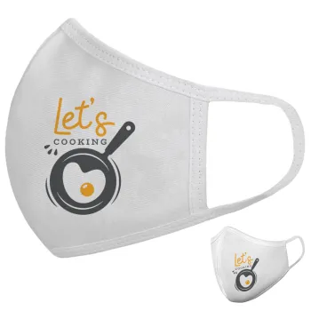 Let's cooking, Μάσκα υφασμάτινη υψηλής άνεσης παιδική (Δώρο πλαστική θήκη)