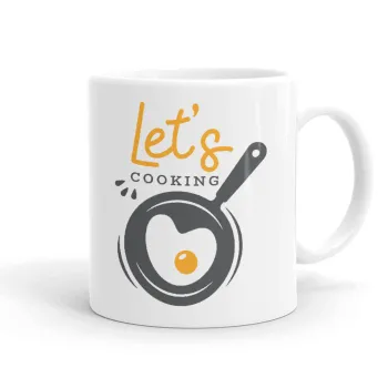 Let's cooking, Ceramic coffee mug, 330ml