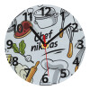 Ρολόι τοίχου γυάλινο (20cm)