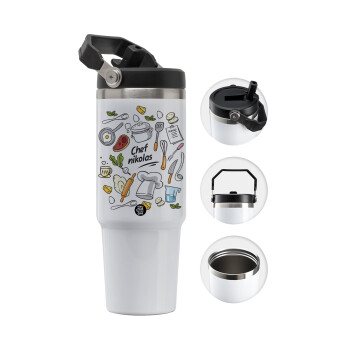 Chef με όνομα, Θερμός Ανοξείδωτο 30oz με χερούλι