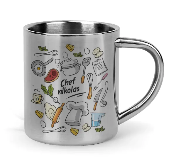 Chef με όνομα — Mug Stainless steel double wall 300ml