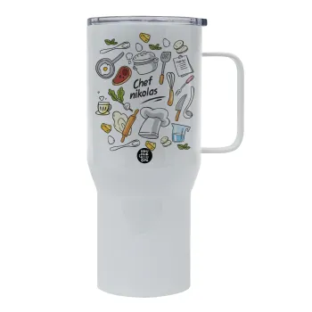 Chef με όνομα, Tumbler με καπάκι, διπλού τοιχώματος (θερμό) 750L