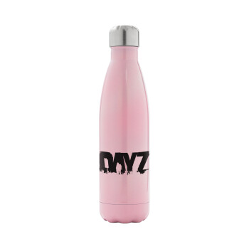 DayZ, Μεταλλικό παγούρι θερμός Ροζ Ιριδίζον (Stainless steel), διπλού τοιχώματος, 500ml