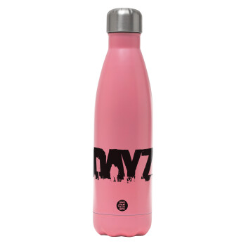 DayZ, Μεταλλικό παγούρι θερμός Ροζ Ματ (Stainless steel), διπλού τοιχώματος, 500ml