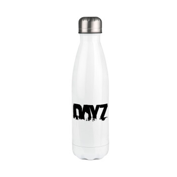 DayZ, Μεταλλικό παγούρι θερμός Λευκό (Stainless steel), διπλού τοιχώματος, 500ml