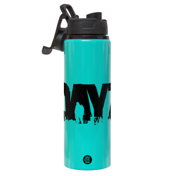 DayZ, Metallic water bottle with safety lid, 850ml aluminum
