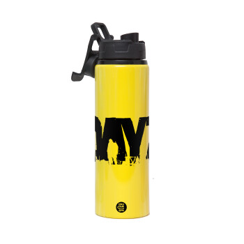 DayZ, Metallic water bottle with safety lid, 850ml aluminum