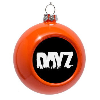 DayZ, Orange Christmas tree ornament bauble 8cm