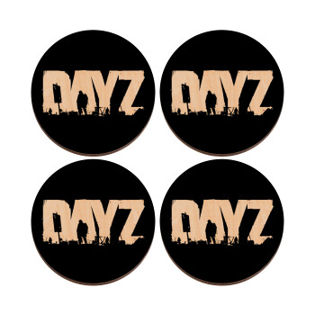 DayZ, ΣΕΤ x4 Σουβέρ ξύλινα στρογγυλά plywood (9cm)