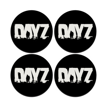DayZ, SET of 4 round wooden coasters (9cm)