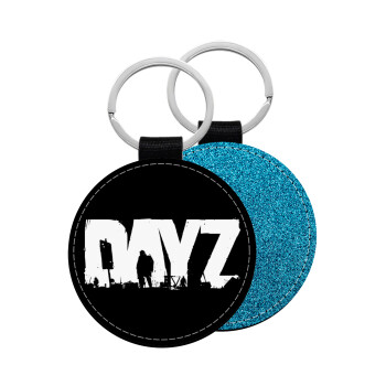 DayZ, Μπρελόκ Δερματίνη, στρογγυλό ΜΠΛΕ (5cm)