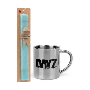 DayZ, Πασχαλινό Σετ, μεταλλική κούπα θερμό (300ml) & πασχαλινή λαμπάδα αρωματική πλακέ (30cm) (ΤΙΡΚΟΥΑΖ)