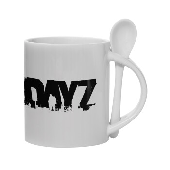 DayZ, Ceramic coffee mug with Spoon, 330ml (1pcs)