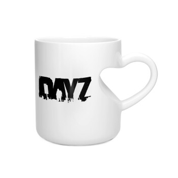 DayZ, Κούπα καρδιά λευκή, κεραμική, 330ml