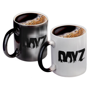 DayZ, Color changing magic Mug, ceramic, 330ml when adding hot liquid inside, the black colour desappears (1 pcs)