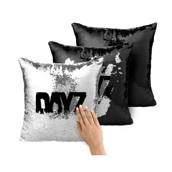 DayZ, Μαξιλάρι καναπέ Μαγικό Μαύρο με πούλιες 40x40cm περιέχεται το γέμισμα