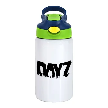 DayZ, Παιδικό παγούρι θερμό, ανοξείδωτο, με καλαμάκι ασφαλείας, πράσινο/μπλε (350ml)