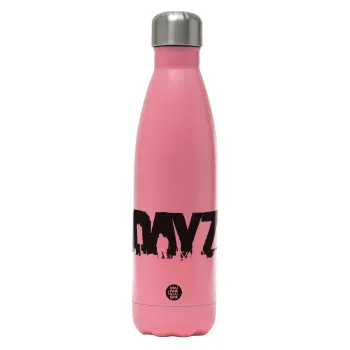 DayZ, Μεταλλικό παγούρι θερμός Ροζ Ματ (Stainless steel), διπλού τοιχώματος, 500ml
