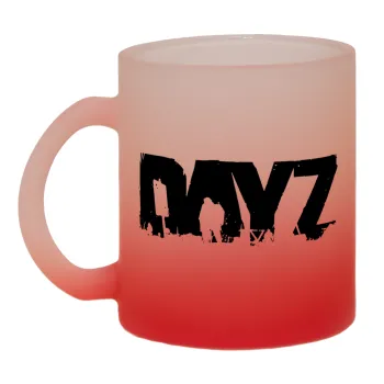 DayZ, Κούπα γυάλινη δίχρωμη με βάση το κόκκινο ματ, 330ml