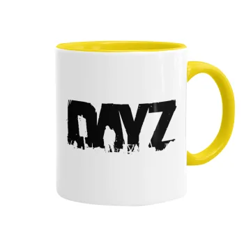 DayZ, Κούπα χρωματιστή κίτρινη, κεραμική, 330ml