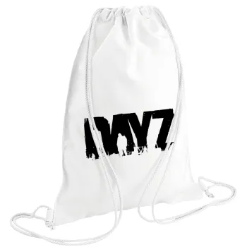 DayZ, Backpack pouch GYMBAG white (28x40cm)