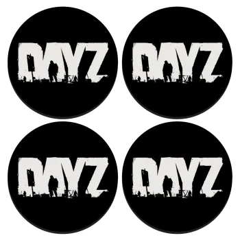 DayZ, SET of 4 round wooden coasters (9cm)