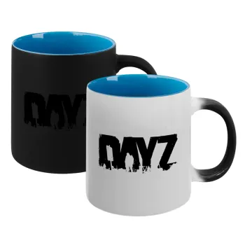 DayZ, Κούπα Μαγική εσωτερικό μπλε, κεραμική 330ml που αλλάζει χρώμα με το ζεστό ρόφημα