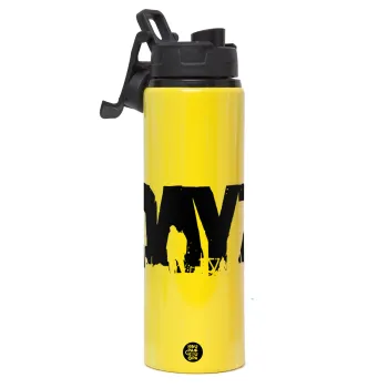 DayZ, Metallic water bottle with safety lid, 850ml aluminum
