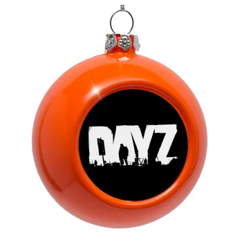 DayZ, Orange Christmas tree ornament bauble 8cm