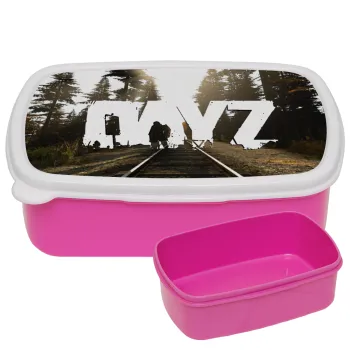 DayZ, ΡΟΖ παιδικό δοχείο φαγητού (lunchbox) πλαστικό (BPA-FREE) Lunch Βox M18 x Π13 x Υ6cm