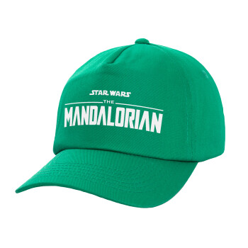 Mandalorian, Καπέλο παιδικό Baseball, 100% Βαμβακερό Twill, Πράσινο (ΒΑΜΒΑΚΕΡΟ, ΠΑΙΔΙΚΟ, UNISEX, ONE SIZE)