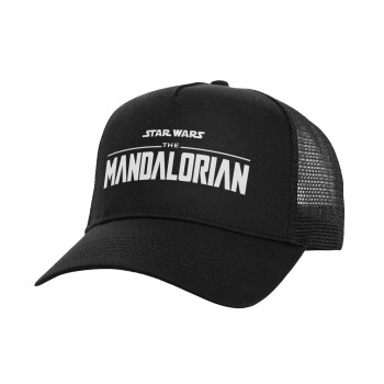 Mandalorian, Καπέλο Structured Trucker, Μαύρο, 100% βαμβακερό